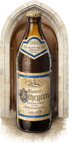 Flasche der Sorte Kloster Scheyern Kloster-Weisse Dunkel – zur Detailseite des Produkts